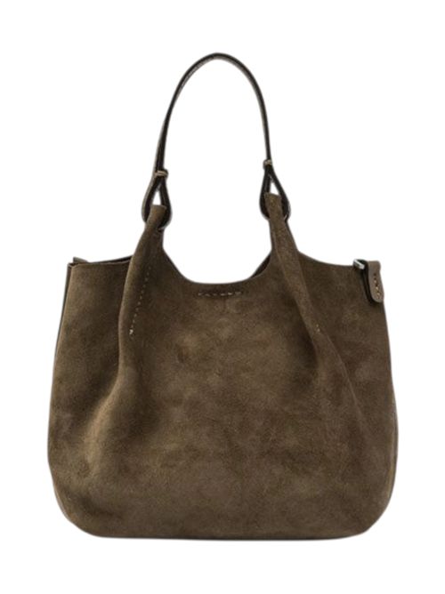 borsa donna dua media in camoscio marrone Gianni Chiarini | BS9779CM-PLMOKA